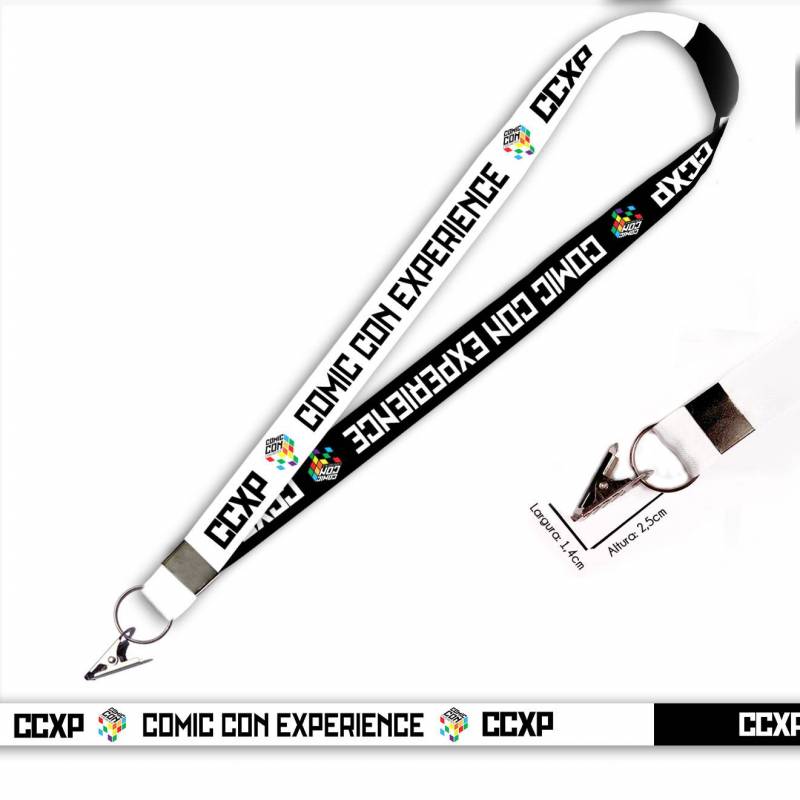 CCXP Comic Con Experience C0451P Cordão com Jacaré